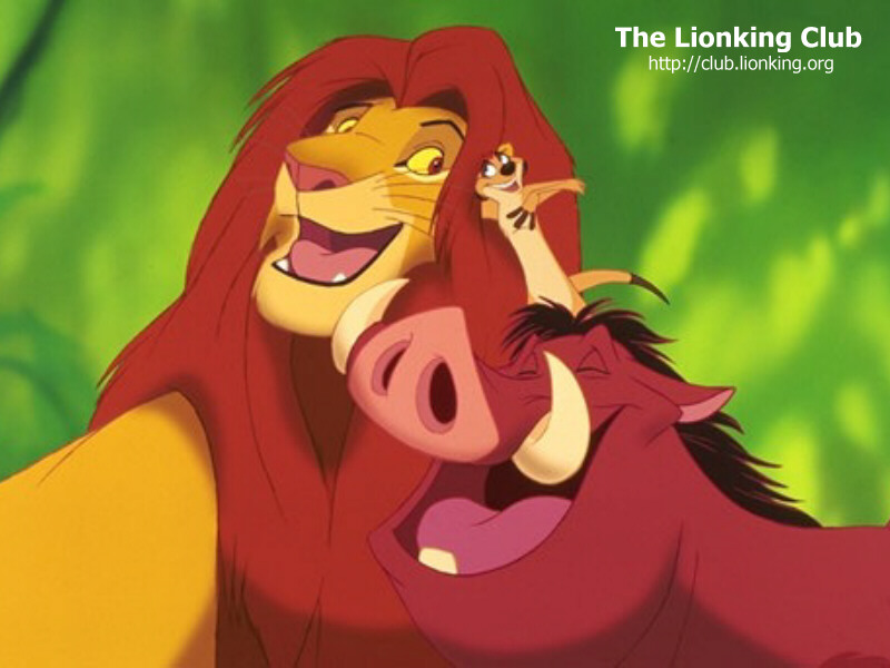 Simba, Timon and Pumbaa