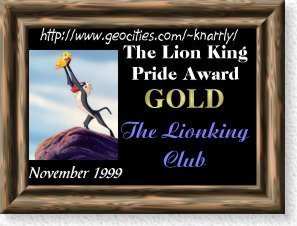 The Lion King Pride Award